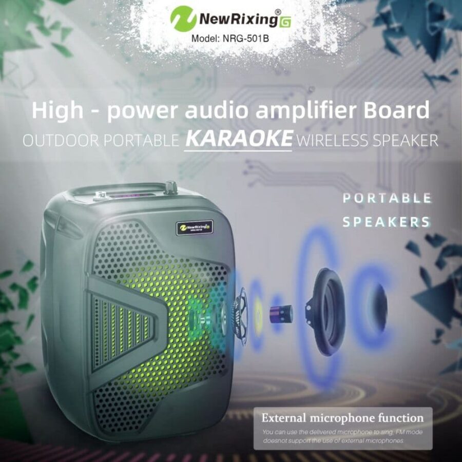 NRG -501B Bluetooth звучник со микрофон, за забави. - Image 6