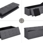 табуретка за складирање сива