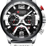 CURREN кварцни часовници за машки оригинален бренд Мултифункционален стилски календар водоотпорен машки кожен рачен часовник 8329