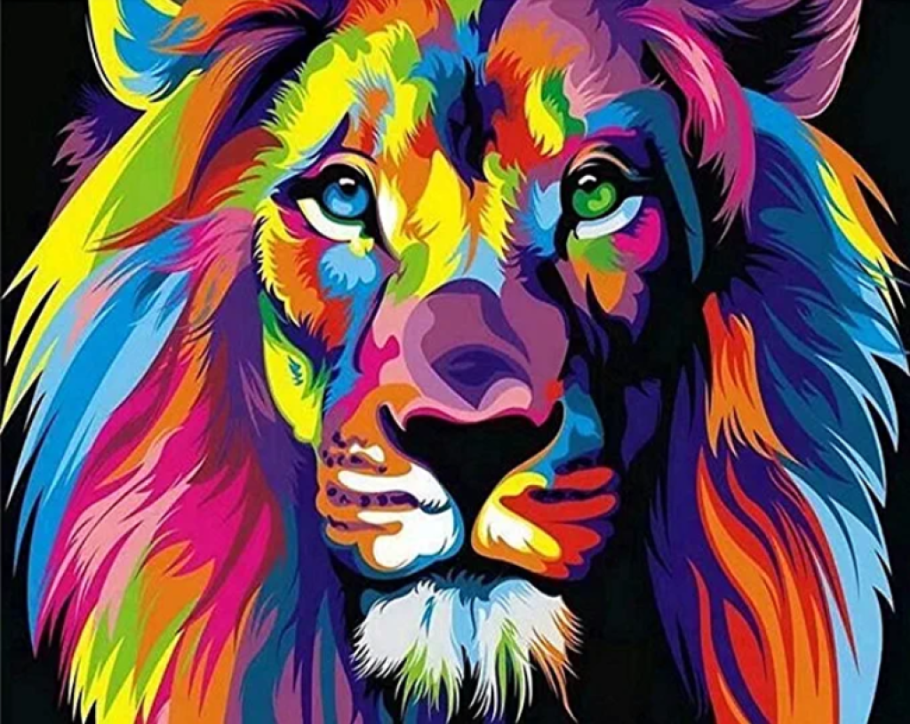 painting-by-number-lion