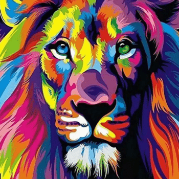 painting-by-number-lion