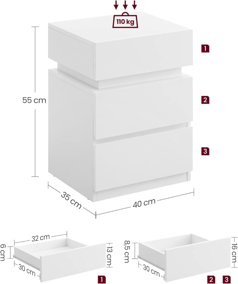 Ноќно шкафче LET630T10 - Image 3