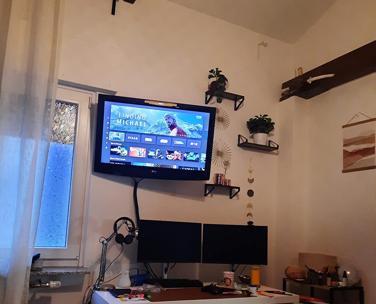 Сет од 3 ѕидни полици VASAGLE LWS33BX photo review
