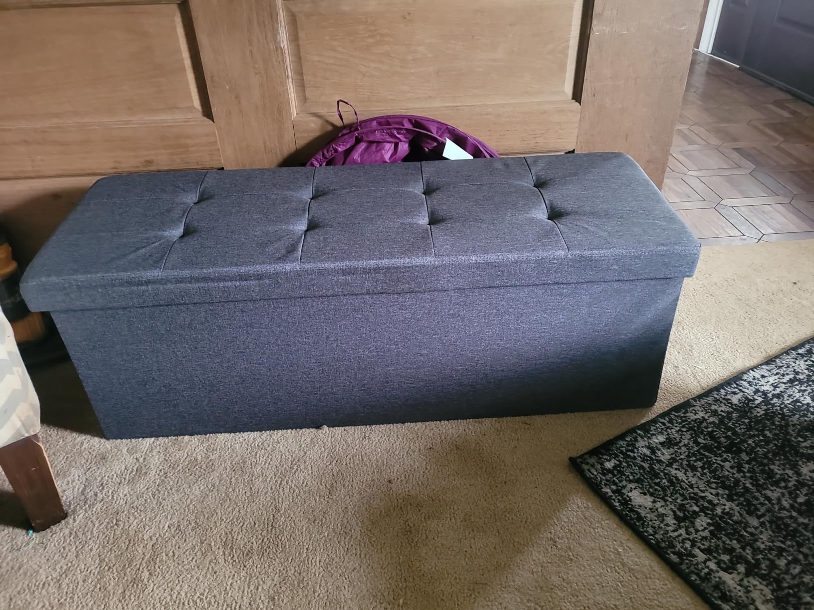 Голема табуретка за складирање SONGMICS LSF77KV1 photo review