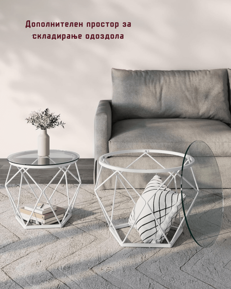 Сет од 2 стаклени клуб масички - Image 3