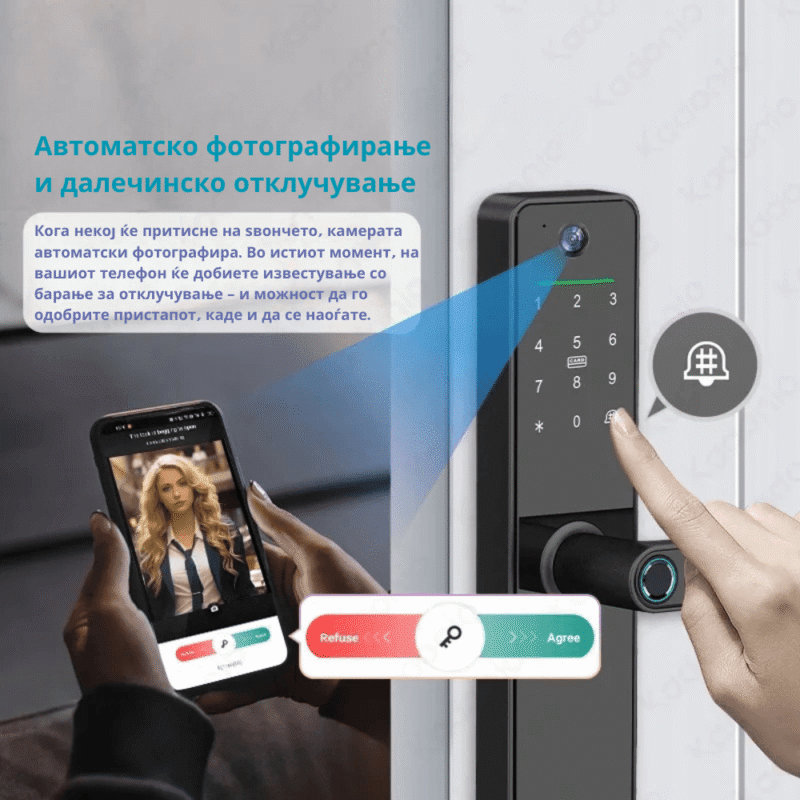 Паметна брава со камера и контрола преку телефон 630 Max - Image 2