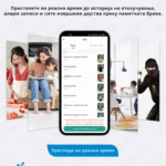 Далечинско следење во реално време за дома, обезбедување поголема грижа. Пристап во реално време до записите за брави на домот, записите за аларми и записите за работењето.