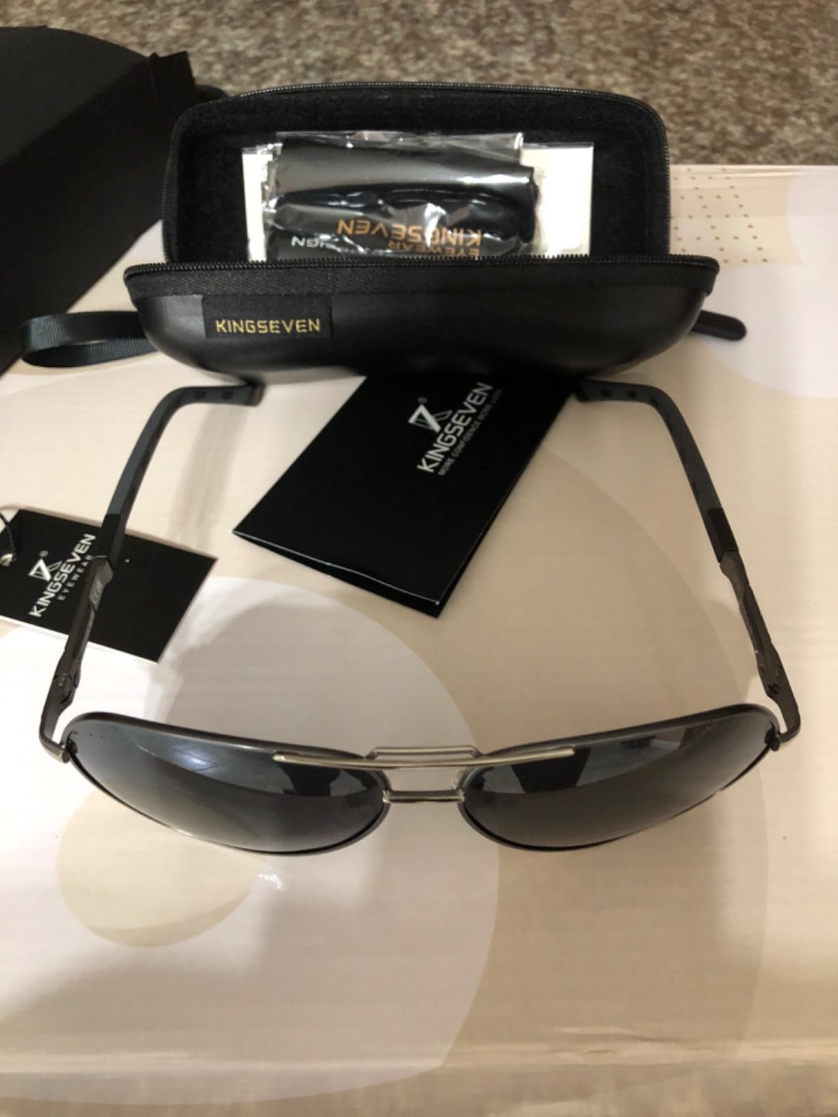 KINGSEVEN Алуминиумски машки поларизирани очила за сонце K725 photo review