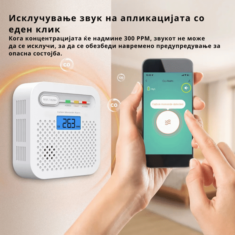 Детектор за јаглерод моноксид CO - Y100A-CR - Image 7