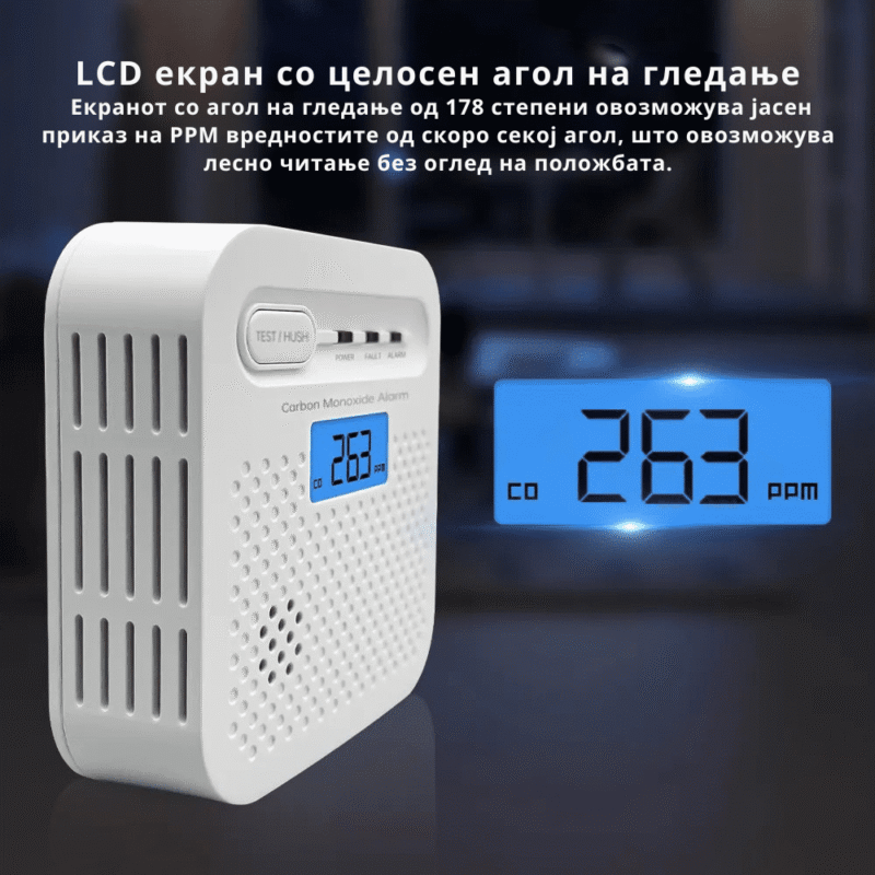 Детектор за јаглерод моноксид CO - Y100A-CR - Image 9