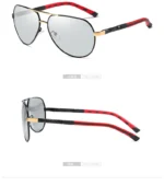 KINGSEVEN Алуминиумски машки поларизирани очила за сонце K725 Gold - Image 6