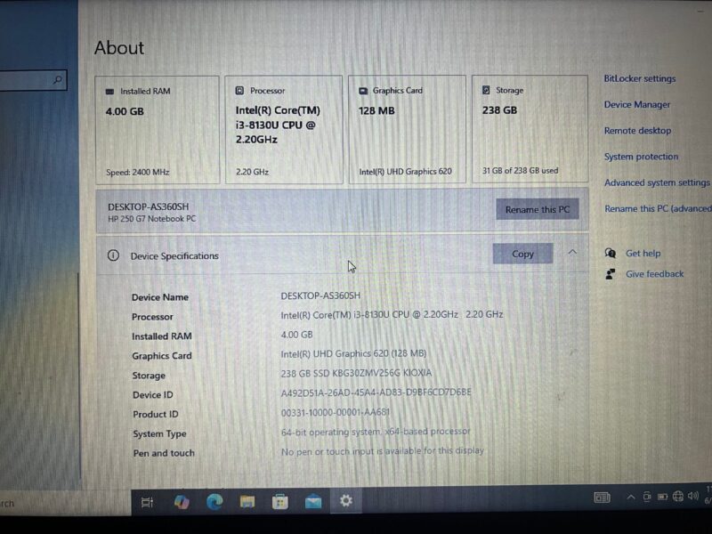HP 250 G7 Notebook PC - Image 2